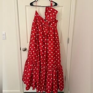 ATSU Anthropologie Red Polka Dot Dress